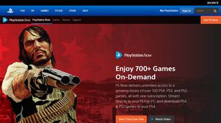 PlayStation Now – Online Streaming Services on PS4 or PC ...
