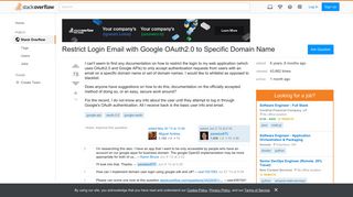 Restrict Login Email with Google OAuth2.0 to Specific Domain Name ...