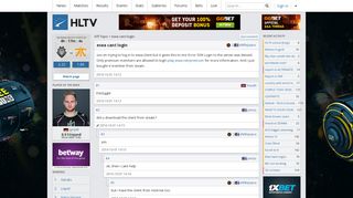 Forum thread: esea cant login | HLTV.org