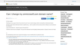 Can I change my onmicrosoft.com domain name? – Welcome to the ...