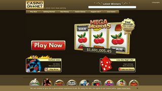 Play the best online casino slots and casino games at Casino-on-Net ...