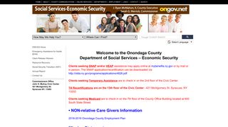 Onondaga County Department of Social Services - Economic Security ...