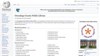Onondaga County Public Library - Wikipedia