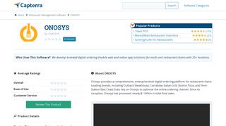 ONOSYS Reviews and Pricing - 2019 - Capterra