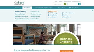 Business Checking - OnPoint Community Credit Union