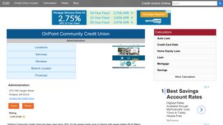 OnPoint Community Credit Union - Portland, OR - Credit Unions Online