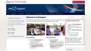 Home | onQ Support - Queen's University