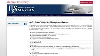onQ | ITS - Queen's University