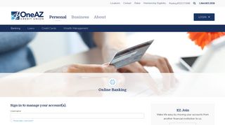 Online Banking | OneAZ Credit Union