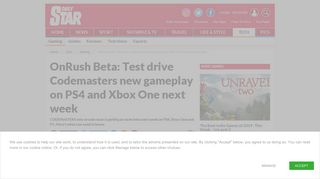 OnRush Beta: Test drive Codemasters new gameplay on PS4 and ...