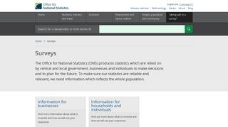 Surveys - Office for National Statistics