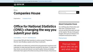Office for National Statistics (ONS): changing the way you submit your ...