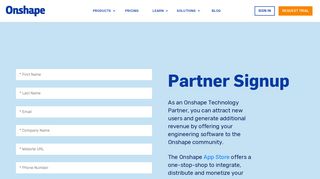 Partner Signup | Onshape