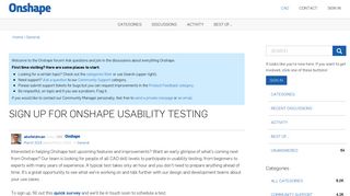 Sign up for Onshape Usability Testing — Onshape