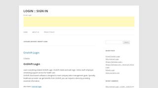 OnShift Login Archives - LOGIN :: SIGN IN