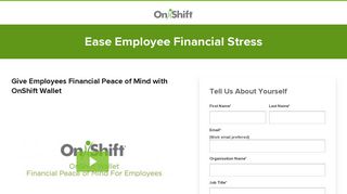 OnShift Wallet | Demo Financial Wellness Software