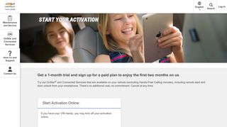 OnStar Activation - Owner Centre