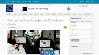 Chevy Cuts OnStar 4G LTE Prices In Canada | GM Authority
