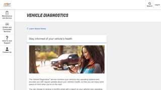 Vehicle Diagnostics - Owner Center - Chevrolet
