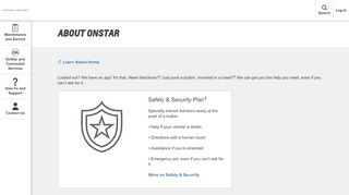 OnStar and Connected Services Plans - Owner Center Home