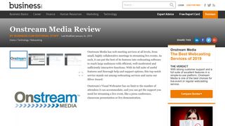Onstream Media Review 2018 | Best Webcasting Services