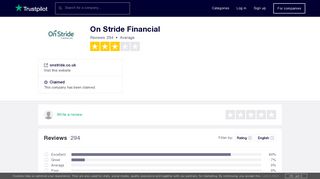 On Stride Financial Reviews | Read Customer Service Reviews of ...