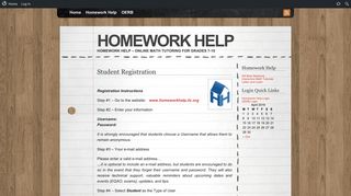 Homework Help » Student Registration