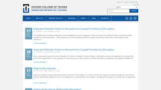 Ontario College of Trades » Search Results » renewal