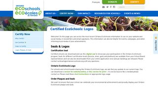 Certified EcoSchools: Logos - Ontario EcoSchools
