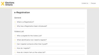 e-Registration - Elections Ontario