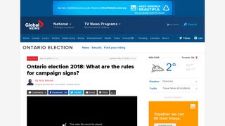Ontario election 2018: What are the rules for campaign signs ...