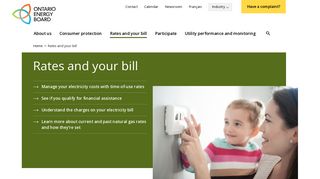 Rates and your bill | Ontario Energy Board
