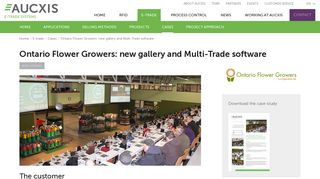 Ontario Flower Growers: multi-trade software | Cases | Aucxis