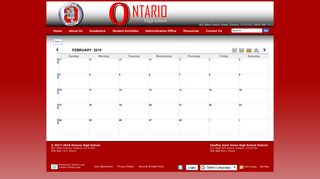 Ontario High School: Homepage - School Loop