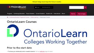 OntarioLearn Courses | Mohawk College