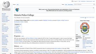 Ontario Police College - Wikipedia
