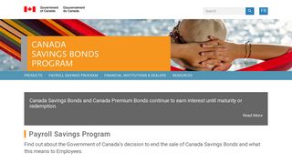 Payroll Savings Program - Canada Savings Bonds