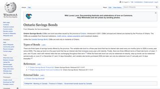 Ontario Savings Bonds - Wikipedia