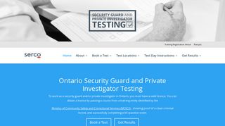 Ontario Security Guard and Private Investigator Testing