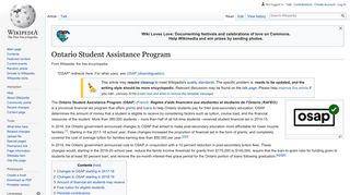 Ontario Student Assistance Program - Wikipedia