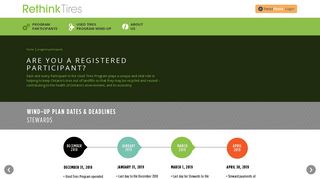 Are you a registered participant? | Rethink Tires