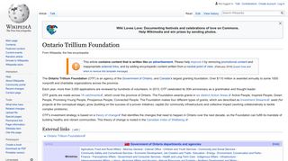 Ontario Trillium Foundation - Wikipedia