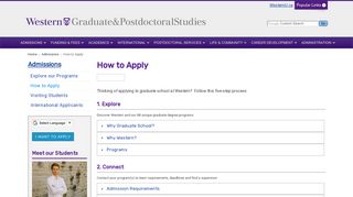 How to Apply - - Western University