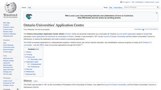 Ontario Universities' Application Centre - Wikipedia