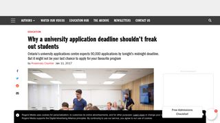 Why a university application deadline shouldn't freak out students ...