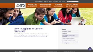 How to Apply to an Ontario University – eINFO