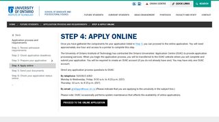 Step 4: Apply online | School of Graduate and Postdoctoral Studies