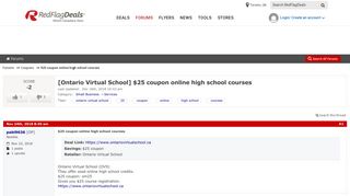 [Ontario Virtual School] $25 coupon online high school courses ...