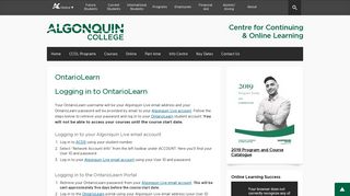 Ontario Learn | Centre for Continuing & Online Learning