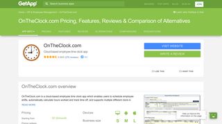 OnTheClock.com Pricing, Features, Reviews & Comparison of ...